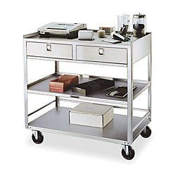 Picture of product Mobile Equipment Cart with Two Drawers - 474