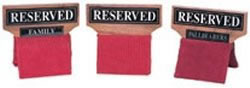 Picture of product Reserved Seat Signs - Wood  - CC301