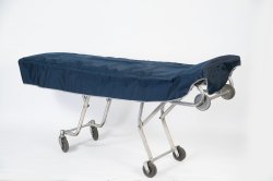 Picture of product  Mortuary Cot Cover - Unlined Navy Blue  - FCC-12