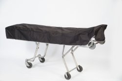 Picture of product Mortuary Cot Cover - Lined Black - FCC-4LM