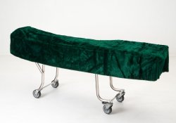Picture of product Mortuary Cot Cover - Unlined Hunter Gree - FCC-7