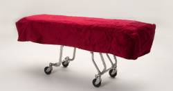 Picture of product Mortuary Cot Cover - Unlined Burgundy - FCC-8