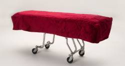 Picture of product Mortuary Cot Cover - Lined Burgundy - FCC-8L