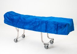 Picture of product Mortuary Cot Cover - Unlined Royal Blue - FCC-9